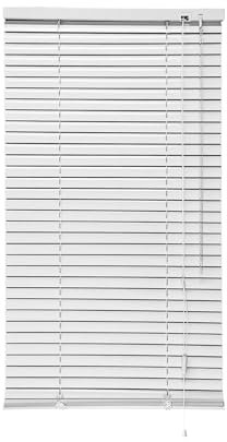 iYueMps Persiane in alluminio (larghezza 80 cm x altezza 160 cm) per morsetto o dirlllling di tende a rullo, tagliabili, facili da montare, lamelle da 25 mm, per casa, ufficio, bagno, camera da letto