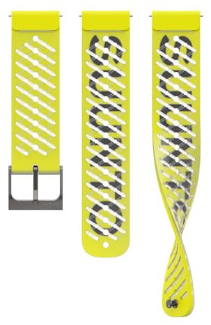 SUUNTO 22 ATH5 Cinturini Compatibile con SUUNTO Race, Vertical, 9 Peak Pro, 9 Peak, 5 Peak, Watch Strap Bande Bracciale Bracciali in Silicone da 22 mm, S+M