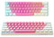 KRAKEN KEYBOARDS SAKURA Edition Kraken Pro 60 | White & Pink 60% HOT SWAPPABLE Mechanical Gaming Keyboard for Gaming On PC, Xbox, Playstation & MAC (Sakura | Silver Switches)