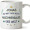 MUGFFINS Tazas Personalizadas para INGENIERO MECÁNICO hombre - En Alemán - Beste der Welt - 11 oz / 330 ml - Regalo Personalizable original y divertido