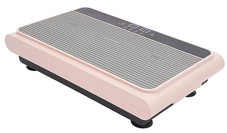 Vibrationsplatte Trainingsgerät mit 99 Vibrationsstufen, Ganzkörper-Workout Vibration mit Touch Button, Fernbedienung, Fitness Vibrationsplatte für Ganzkörperübungen (vibrationsplatte-Rosa)