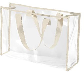 Taschen Shopper Für Damen Badetasche, Kosmetik-Aufbewahrungstasche, multifunktionale, transparente Kulturtasche, große Kapazität, Strandtasche Damen Shopper Taschen (Khaki, One Size)
