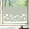 dktie Fensterfolie Blickdicht Sichtschutzfolie Fenster Milchglasfolie Löwenzahn Muster Statisch Haftend Anti-UV Kein Kleber Wiederverwendbar Geeignet für Wohnzimmer, Schlafzimmer 90 x 200 cm