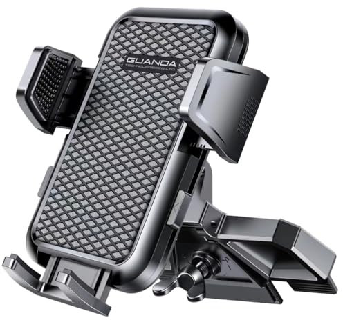 CD Car Phone Holder, Upgrade Stable CD Slot in Car Phone Mount, 360° Adjustable Mobile Phone Holder for Your Cars, Rotating Car Phone Cradles, Universal Car Phone Stand for iPhone Samsung Smartphones