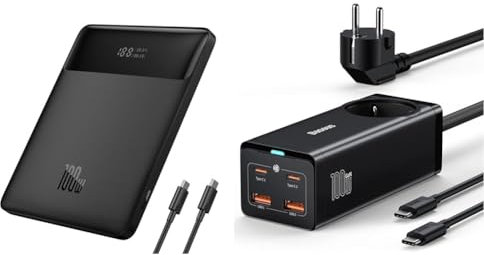 Powerbank Laptop Baseus PD 100 W 20000 mAh USB C Power Bank Slim Externe Batterien QC 4.0 Schnellladegerät & Ladegerät 100W