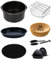 TOIMALDO Accesorios para Freidora Sin Aceite - Juego de 7 Piezas Accesorios Freidora de Aire, Apto para Philips 7.2L COSORI 5.5L etc Air Fryer 23CM