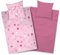 Aminata kids Bettwäsche 135x200 Herzen Herzchen-Motiv - Baumwolle Wende-Bettwäsche-Set Herz YKK Reißverschluss rosa pink Geschenk-Idee