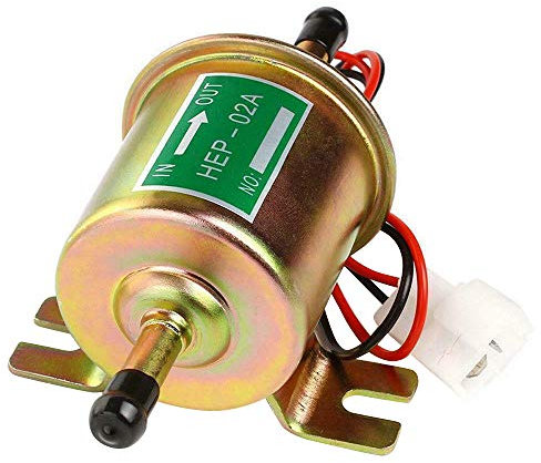 Uanratg Universal 12V Fuel Pump HEP-02A Electric Gas Low Pressure Crude Oil Pump
