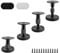 0XBIT Furniture Feet 4 Pieces Adjustable Feet, 47 to 64 mm Sofa Feet, Height Adjustable Feet, Drillable and Self-Adhesive Furniture Feet, Suitable for Sofas, Tables, Beds