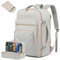 LOVEVOOK Reiserucksack Handgepäck Flugzeug, 40L Rucksack Damen Groß, Wasserdicht Laptop Rucksack 17 Zoll mit Laptopfach, Travel Backpack Handgepäck Tasche für Reise Arbeit Wandern, Grau