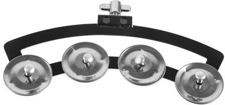 SECFOU Robustes aus Aluminiumlegierung und ABS mit glatten runden Kanten handliches Schlagzeugzubehör für Percussion und rhythmische Handglockeninstrumente