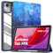 MoKo Cover per Lenovo Tab M11 2024 (TB330FU/TB330XU) 11 con Porta Penna,Custodia Ultrasottile Trifold Stand Case Auto Sveglia/Sonno,Cover Protettiva con Retro Trasparente per Lenovo, CieloStellatoBlu