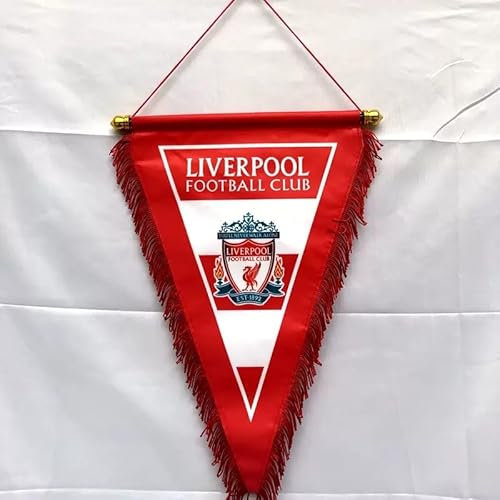 Liverpool Champions 2025 Flag, 25 * 35cm, with lanyard and pole, Liverpool Champions Flag for Bar, Restaurant, Shop Decoration (style 2)