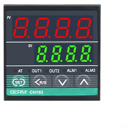 Smart PID Thermostat CH102 with Two Color Display, Dual Output Relays, and Alarm Functionality