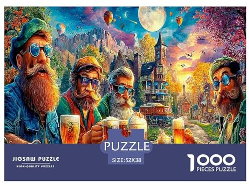 Puzzle Figur & Dekoration für Erwachsene und Kinder 1000 Teile Tolle Geschenke Herausforderung Bildungsspiel Wohnkulturdekoration ab 14 Jahren 52x38cm/1000pcs