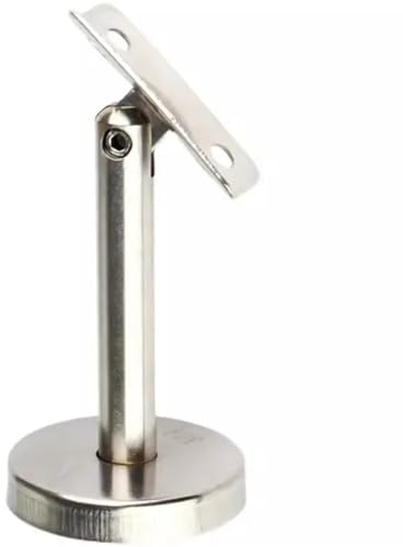 Handlauf Gerade Stütze PVC Geländer Schwappversteifungsstück Treppenhaus Armlehne Verstärkung Zubehör Feste Halterung 3St Handlaufhalter Edelstahl(High 80mm)
