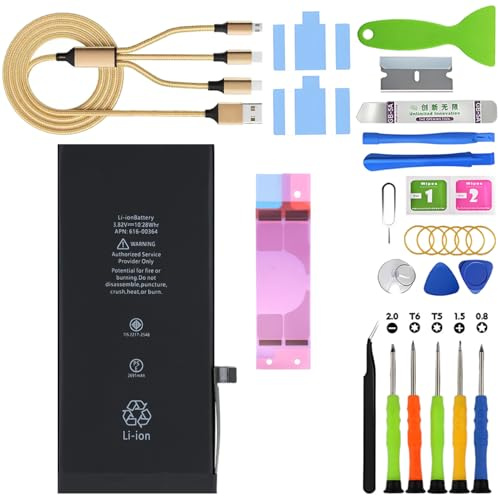 H&LYCYJ Batterie pour iPhone 8 Plus | 2691mAh Kit d'outils pour porter,remplacer la batterie,Lithium-polymère,pour modèles:A1864 A1897 A1898 A1899