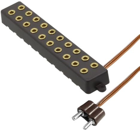WITTKOWARE Zubehör zur Krippen-/Puppenstuben-Elektrifizierung (Verteilerbox für 2,6mm Zwergstecker, 10-fach, Farbe braun)