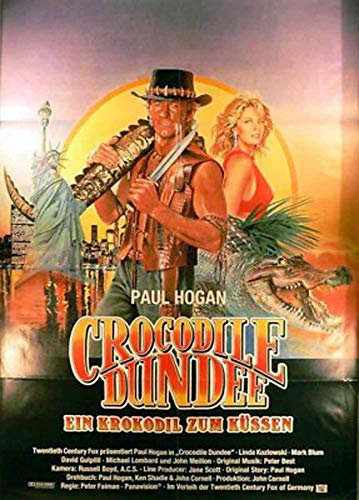 Crocodile Dundee - Ein Krokodil zum Küssen - Filmposter A1 84x60cm gefaltet