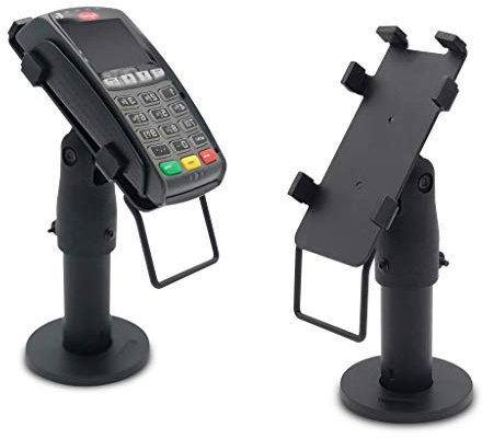 POS VALLEY- Ergonomischer Halter für Ingenico iPP 300/320/350 Zahlungsterminal - POS-Stand für EC-Terminal mit Griff, 180° Drehung, 45° Neigung, Befestigung mit Schrauben oder Klebepad