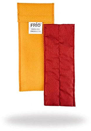 FRIO EINZEL Kühltasche für Insulin | 18 x 6½ cm in Terra Cotta | KEIN Eispack oder Batterien nötig | für 1 Insulinpen in Standardgröße