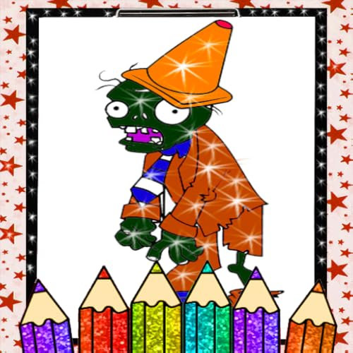 Glitter Coloring Book Zombie