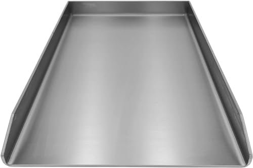 Edelstahl Plancha/Grillplatte/Bratplatte/Burger Platte/BBQ-Platte kompatibel mit Gasgrills z.B Rösle (450 x 420mm)