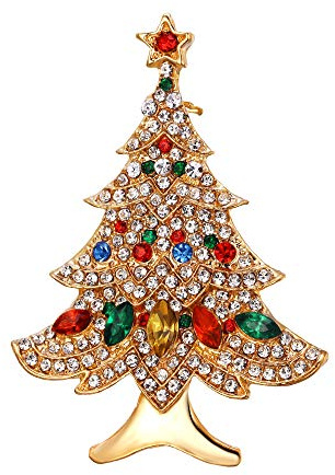 EVER FAITH Kürbis Brosche Pin für Damen lustige Happy Halloween Pins Allerheiligen Kostüm Accessoire Schmuck Geschenke
