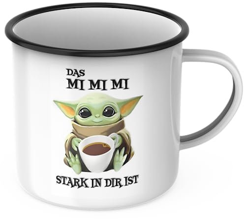 Das MIMIMI stark in dir ist Tasse Sprüchetasse Spaßtasse Geschenkidee Geschenketasse Kindertasse Kindergeschenk (weiß Emaille)