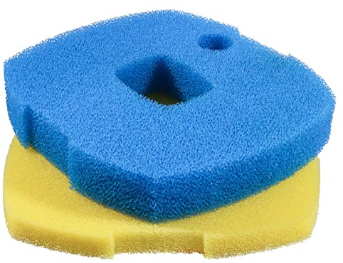 ANBULL Replacement Filter Sponges, Blue+Yellow (Pack of 1 Set), Compatible to Anbull Pond Filter Pump 950/1370GPH (12.2 x 10.23 x 2.95)