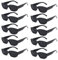 FSMILING 10er Pack Vintage sonnenbrille damen schwarz Sonnenbrillen Set Retro Rechteckige Sonnenbrille Party Brille Für Damen Herren