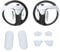 NUCNOK Silikonpad für PS VR2 Controller, Anti-Rutsch-Pads kompatibel mit Playstation VR2, Ersatz Schweißfeste Trigger Extender Pad für Playstation VR2 Sense Controller,Zubehör für PS VR 2
