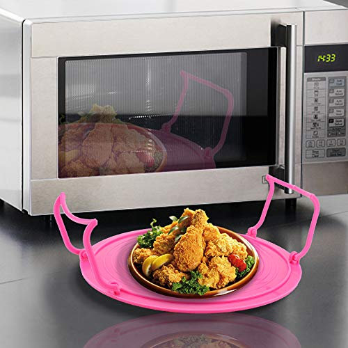 Rejilla para Bandejas de Horno de Microondas Rejilla para Bandejas Multifuncional Rejilla para Bandejas de Cocción de Horno de Microondas de Plástico Multifuncional Rejilla para (Rojo)