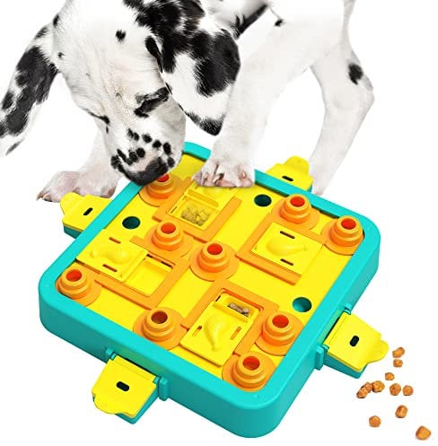 LACCEN Jouet Chien Occupation, Jouet Interactif Chien pour L'entraînement du QI, Stimulation du Cerveau, Puzzle pour Chien pour Chiens de Petite, Moyenne et Grande (Niveau 3 en 1)