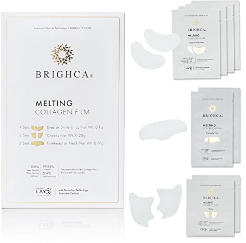 BRIGHCA Melting Collagen Film Refill Pack (8 Pouches) - Part of Brighca’s Melting Collagen Set | Anti-Aging Collagen Skincare Routine