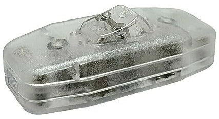 Interruttore per lampada, interruttore intermedio trasparente con scarico della trazione e contatti a vite, bilanciere on/off, interruttore cavo, 6 A 250 V, adatto per lampada a LED