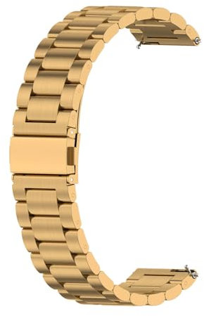 Métal Bracelet Compatible avec Fossil Femme Gen 6/Gen 5E Bracelet, Bande de Montre de Rechange en Acier Inoxydable pour Fossil Femme Gen 6/Gen 5E Smartwatch, Homme Femme, Or