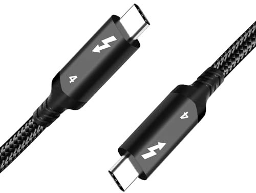 Cable de carga Thunderbolt 3 de [1 m], admite 100 W de potencia / transferencia de datos de 40 Gbps Cable USB-C a USB-C para MacBook Pro, Google Pixel, Nexus 6P, Matebook, etc. (3,3 FT) (negro)
