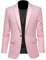 WUANGHEAO Blazers para Hombre Elegante Casual, Un Botón Chaqueta De Traje Formal Comodidad Ocio Blazer Slim Office Business Chaqueta para Fumar Primavera Trajes De Esmoquin Abrigo Superior Rosa Cla