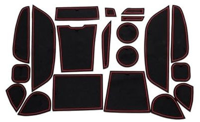 Tapis Antidérapant en Caoutchouc pour Rainure Porte Coussin De Tasse pour B&MW X5 F15 X5M pour M-Power 2014 2015 2016 2017 2018 (Color : 2)