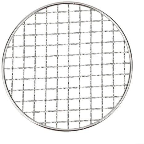 Round BBQ Grill Mesh,Stainless Steel Mesh Barbecue Net Multi-purpose Barbecue Racks Tray Cross Wire Round Steaming Cooling Rack(180MM)
