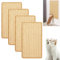 KUWUNG 4 Stück Kratzmatte Katze, 50x25cm Kratzbretter Katze, Sisal Teppich Katzen Kratzbrett, Kratzteppich Katzenkratzmatte, Kratzbrett Wand,Katzenkratzbretter für Schützt Teppiche Sofas und Wände