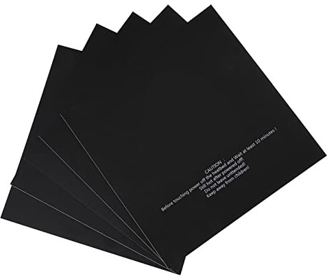 4 Plaques de Construction 5 Pièces 220X220Mm Pièce d'imprimante 3D Plaque de Lit Chauffante Autocollants d' Compositel 4