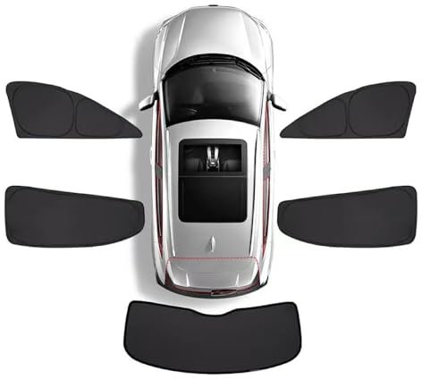 SANSHAOS Sonnenschutz Auto Fenster Sonnenblende für VW Golf V VI Plus (Bj. 2003-2013), UV-Schutz Hitzereduktion Verdunkelung Vorhang Sichtschutz,5pcs Wholecar