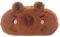 FYJCXCMP Pencil Case, Pen Case, Federmäppchen, Wasser Schweinswal Plüsch Pen Bag Braun, Plüsch-Federmäppchen für Mädchen, Niedliches Federmäppchen für Schule Büro