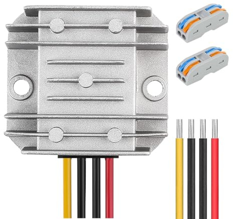Voltage Regulator DC 8V ~ 40V to 12V 3A 36W Converter- DC 36V 24V 18V to 12V Step Down Converter Regulator Waterproof Module Transformer