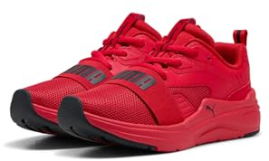 PUMA SOFTRIDE Wired 2 JR Sneaker, RED Black, 39.5 EU