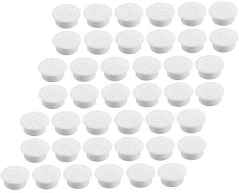 jojofuny 50pcs Breathable Shoe Cabinet Ventilation Cover Cabinet Soffit Vent Air Vent Cover for Under Air for Door