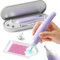 Caydo Elektrischer Diamond Painting Stift, Ergonomisches Diamond Painting Zubehör mit Multi-Spitzen, Diamond Paint Stift zum Setzen von AB-Diamanten ohne Wachs (Lila)