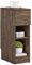 SoBuy Nachttisch schmal Nachtschrank Beistelltisch mit Schublade und 2 Ablage Nachtkästchen Nightstand für Schlafzimmer Wohnzimmer Braun B20 x T35 x H60 cm FBT111-SN